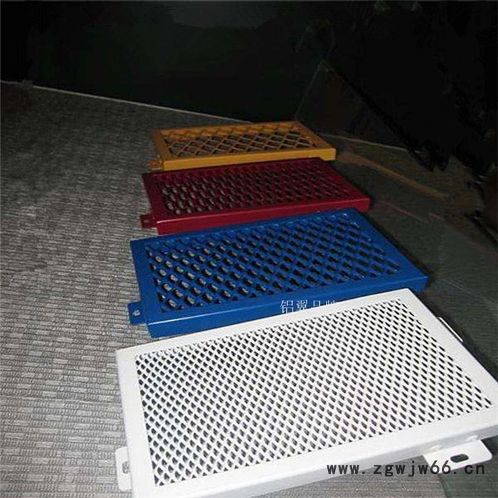 装饰金属网 氟碳喷涂铝板扩张网 张拉网铝板 吊顶铝单板网图7