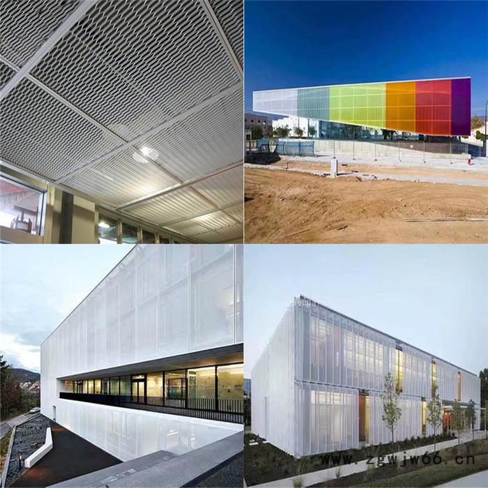 装饰金属网 氟碳喷涂铝板扩张网 张拉网铝板 吊顶铝单板网图8