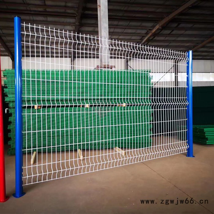 百瑞 桃型柱护栏 小区隔离护栏 浸塑金属网片 浸塑护栏图3