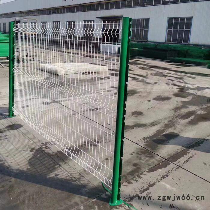 百瑞 桃型柱护栏 小区隔离护栏 浸塑金属网片 浸塑护栏图2