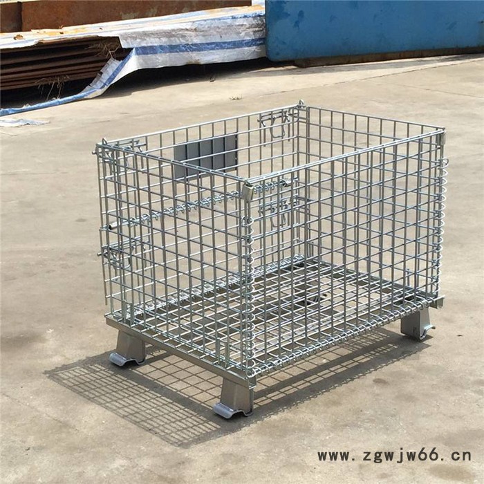 昆山折叠式仓库笼 苏州金属网格仓储笼 常州标准仓储笼图5