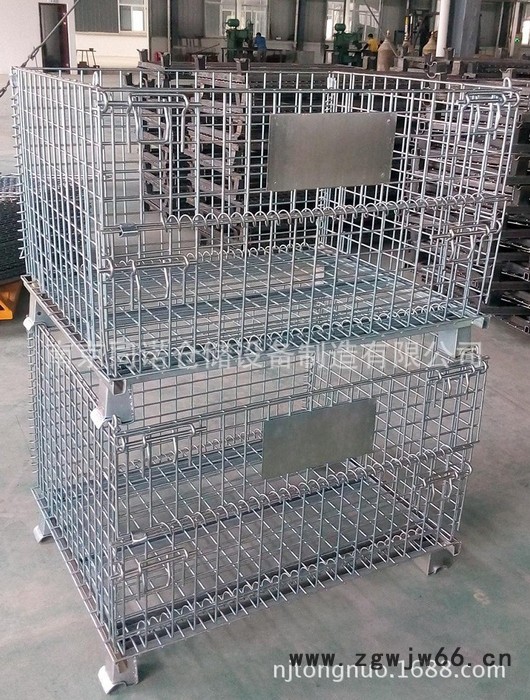 昆山折叠式仓库笼 苏州金属网格仓储笼 常州标准仓储笼图3