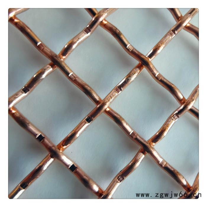 标誉 紫铜金属网 斜纹编织铜网 质量保障图4