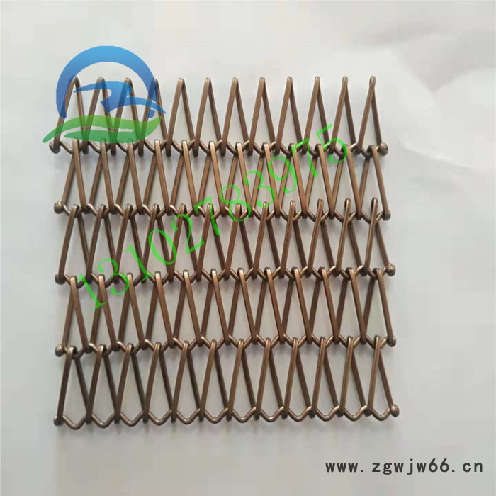 乾卓 金属装饰网帘不锈钢网格金属装饰网圆形网帘菱形金属网格图4