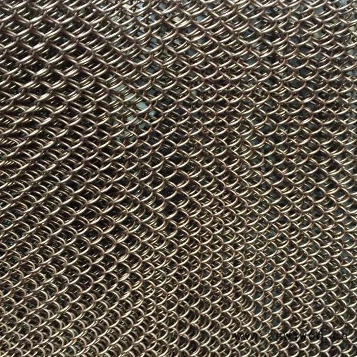 盘聚包邮螺旋金属装饰网酒店金属网帘商场室内装饰网透光金属帘玄关隔断网图6