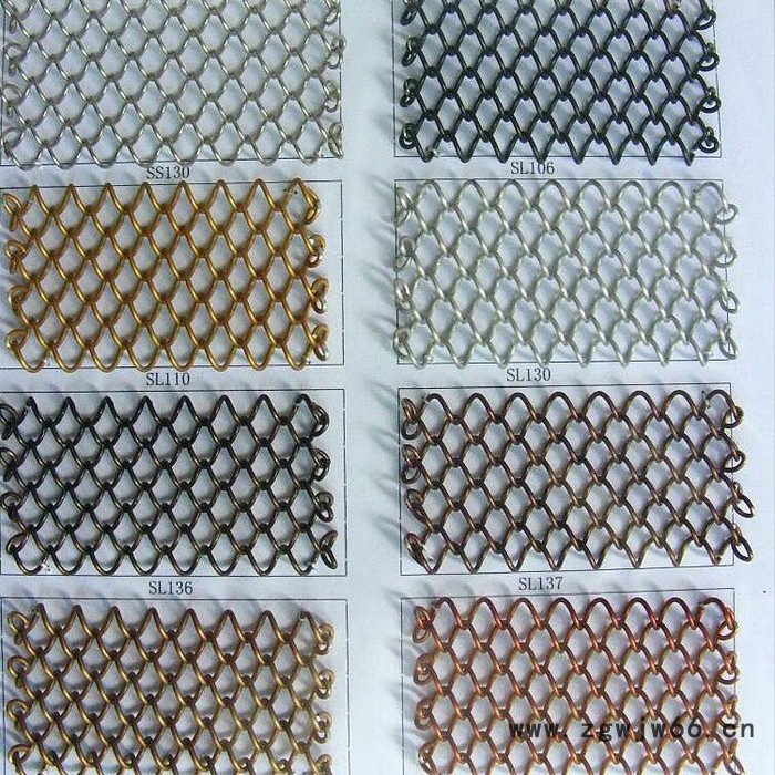 盘聚包邮螺旋金属装饰网酒店金属网帘商场室内装饰网透光金属帘玄关隔断网图5