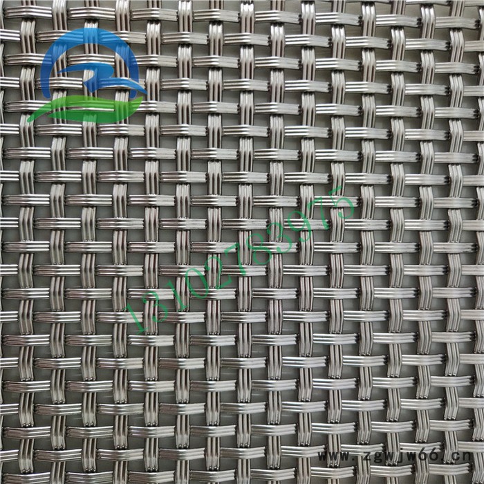 乾卓 镀铜金属网方孔网格不锈钢菱形孔筛网屏风装饰网格金属幕墙网图3