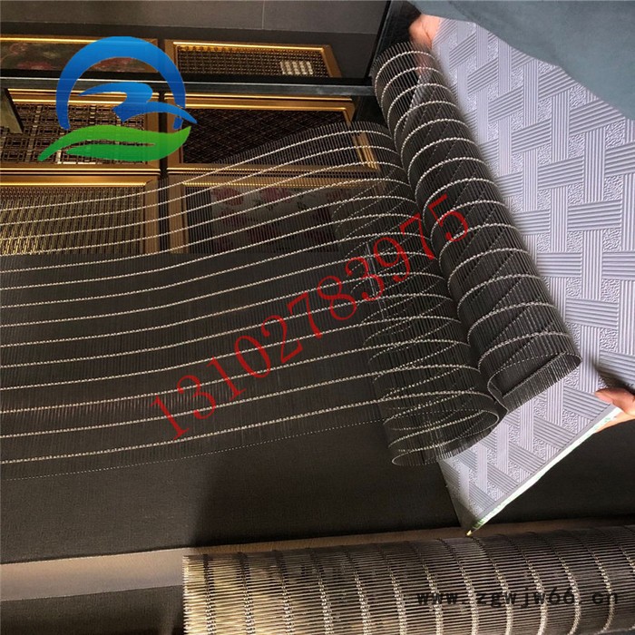 乾卓 镀铜金属网方孔网格不锈钢菱形孔筛网屏风装饰网格金属幕墙网图6