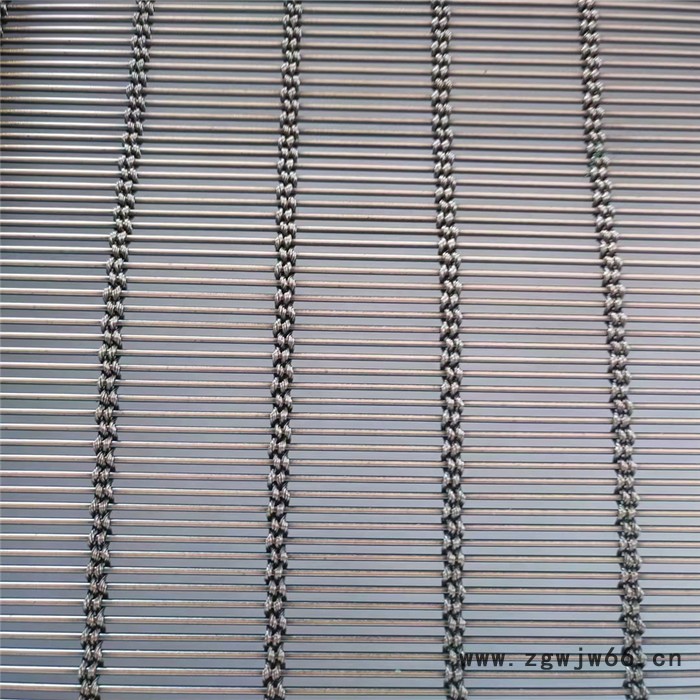 乾卓金属网格厂家室内装饰网不锈钢编织网格吊顶装饰网格屏风隔断装饰外墙幕墙网细丝玻璃夹曾金属网图5