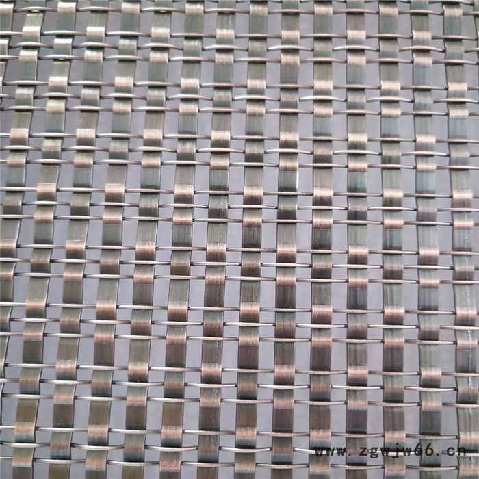 乾卓金属网格厂家室内装饰网不锈钢编织网格吊顶装饰网格屏风隔断装饰外墙幕墙网细丝玻璃夹曾金属网图6