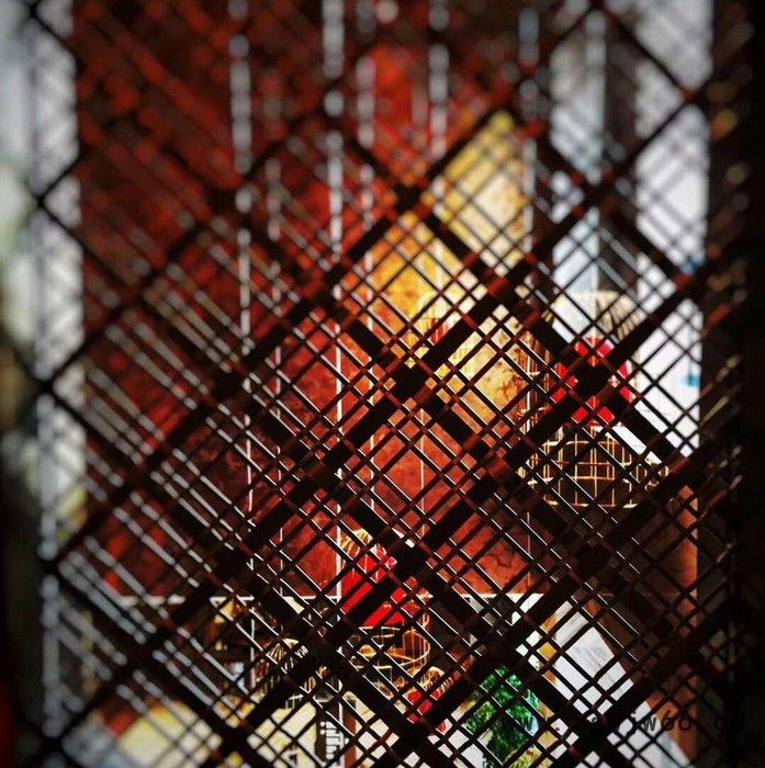 乾卓金属装饰网帘迪奥款金属编织网家具柜门装饰金属网复古风不锈钢编织网工业风编织装饰网图4