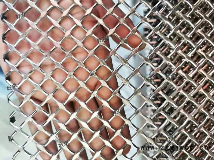 乾卓金属装饰网帘迪奥款金属编织网家具柜门装饰金属网复古风不锈钢编织网工业风编织装饰网图2