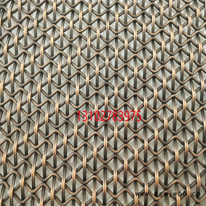 乾卓 金属装饰网帘不锈钢编织网格钛金金属网电梯轿厢装饰网金属幕墙网图4