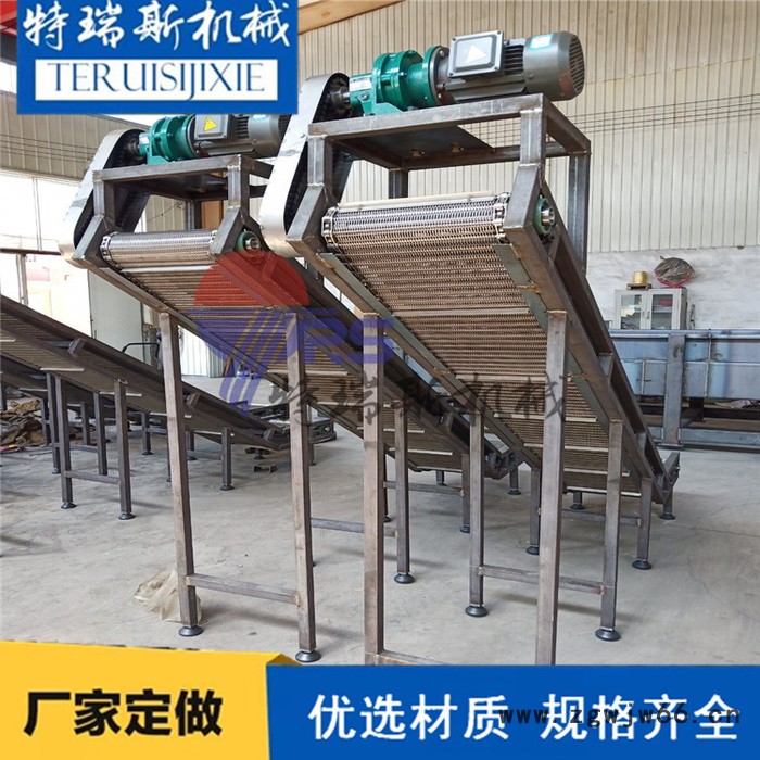 网带输送机可多角度提升不锈钢金属网带输送机厂家供应可定做图2