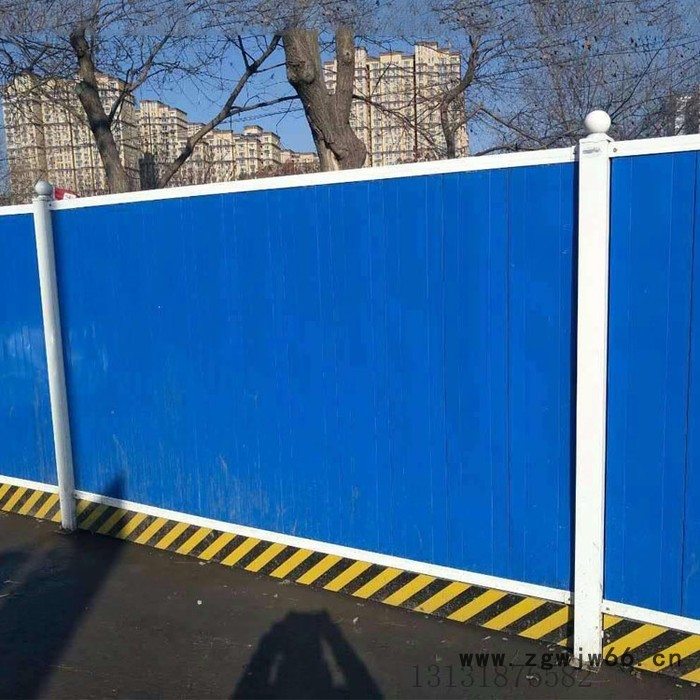 派森 夹芯板彩钢围挡 金属网 彩钢围挡 pvc彩钢围挡 夹心彩钢围挡规格图3