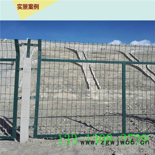 百瑞  高速铁路防护栅栏通线2012（8002）铁路桥上金属网片防护栅栏 铁路防护网厂家 高速桥下金属网片防护栅栏