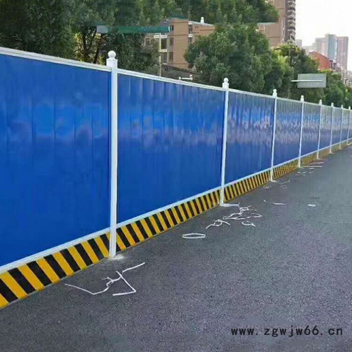 派森 围挡价格 金属网 彩钢围挡 2米高彩钢围挡 蓝色铁皮围挡图6
