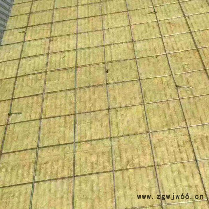 岩棉插丝板 插丝岩棉保温板厂家 金属网复合岩棉板图7