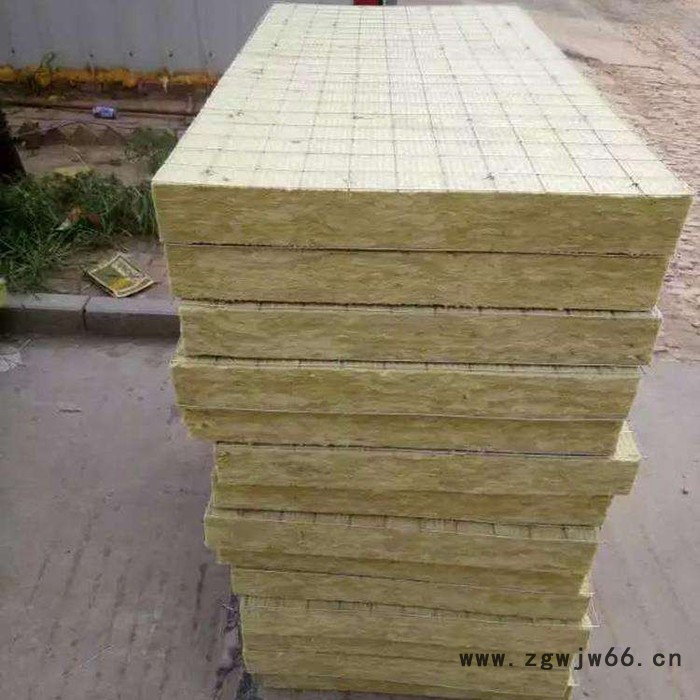 岩棉插丝板 插丝岩棉保温板厂家 金属网复合岩棉板图4