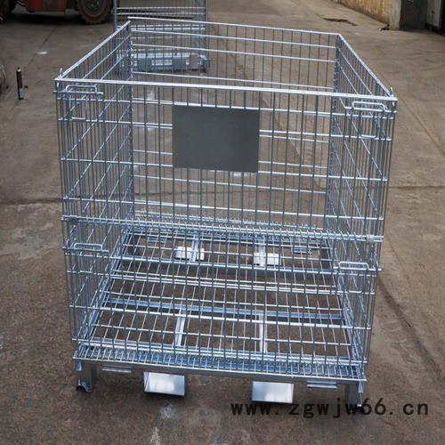 供应上海云彩仓库笼、网箱托盘、金属网箱、料筐、仓储笼图2