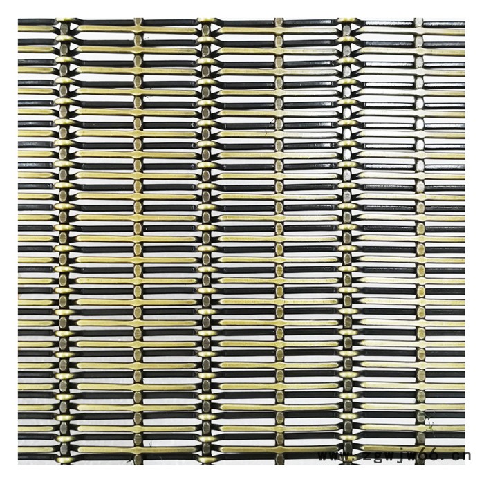 乾卓网业生产销售古铜网格钛金装饰网屏风网格不锈钢装饰网深灰色筛网外墙金属网帘图3