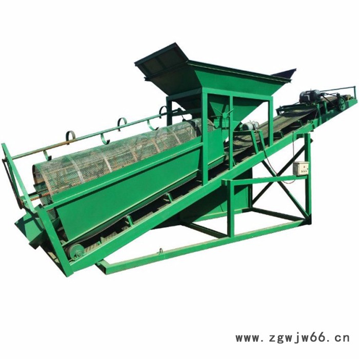 折叠式振动筛 工地滚筒选沙机厂家 金属网滚筒筛沙机图6