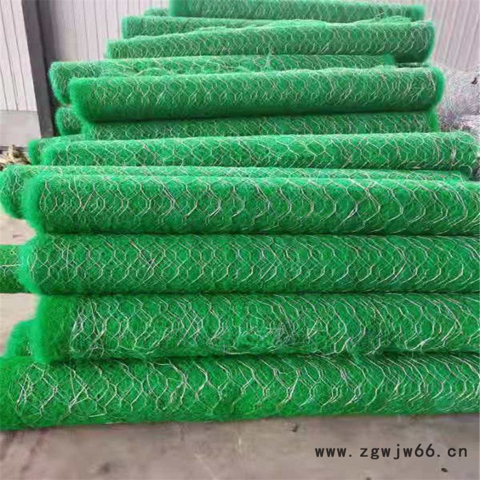 绿化加筋麦克垫  三维土工植生垫  聚合物加筋网 高尔凡加筋麦克垫 机编加筋六边形双绞合金属网图4
