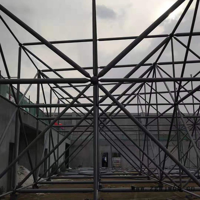 恒兴 大量批发 网架施工金属网架设计 轻钢网架加工制造 螺栓球网架 电话议价图4