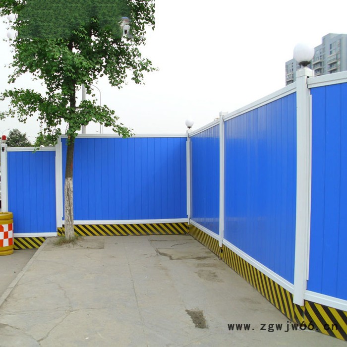【派森】 金属网 彩钢围挡 金属市政围挡 蓝色铁皮围挡 可拆装二次利用围挡图3