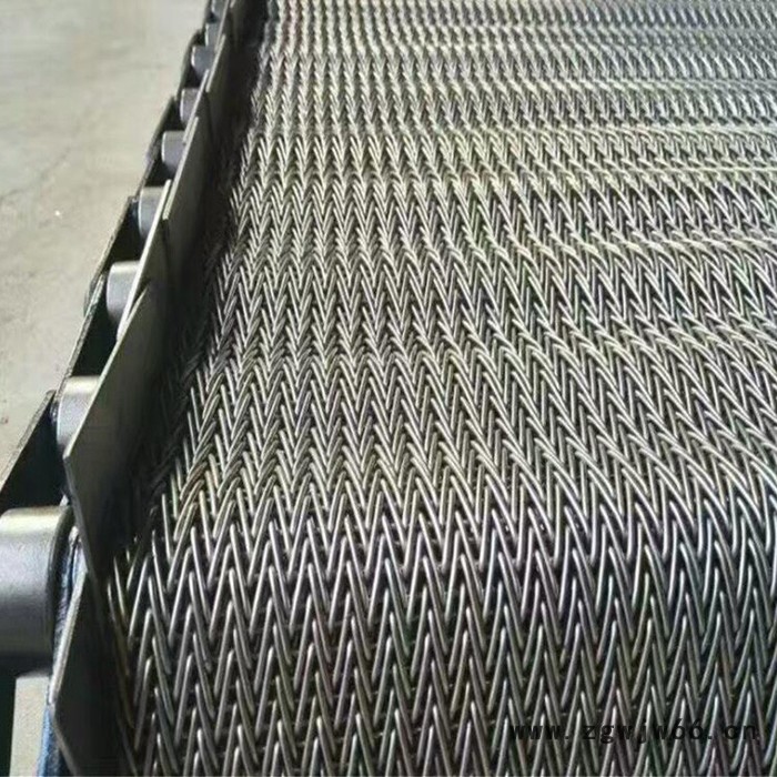 博越非标加密性人字形不锈钢网带 耐高温输送金属网带退火炉传送带图2
