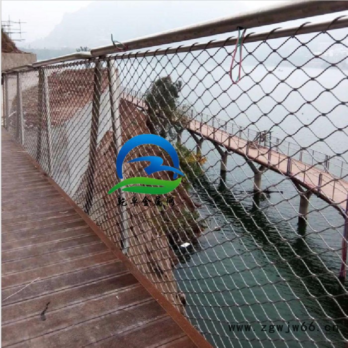 乾卓金属网 3.0mm包胶不锈钢丝绳网 304彩色天井防护网 游乐设备游乐设施网子图3