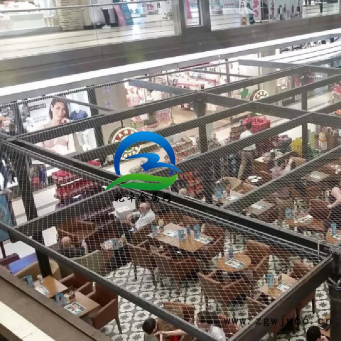 乾卓金属网 3.0mm包胶不锈钢丝绳网 304彩色天井防护网 游乐设备游乐设施网子图7