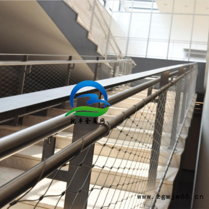 乾卓金属网 3.0mm包胶不锈钢丝绳网 304彩色天井防护网 游乐设备游乐设施网子图5