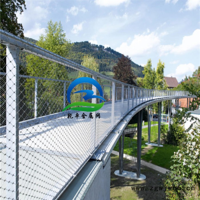 乾卓金属网 3.0mm包胶不锈钢丝绳网 304彩色天井防护网 游乐设备游乐设施网子图2