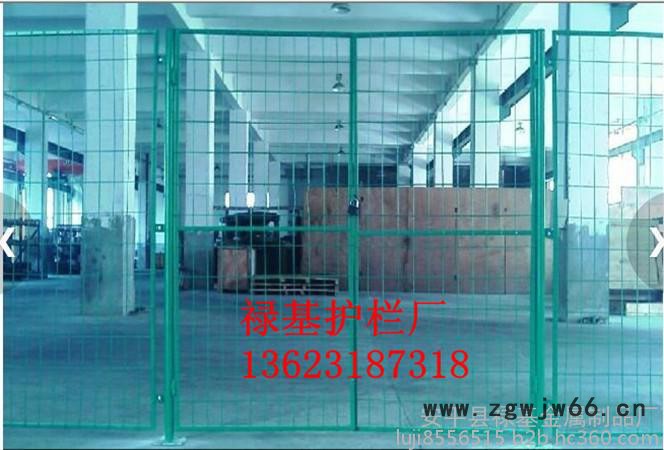 禄基按客户要求定做的金属网片  护栏 护栏网  车间隔离网 车间隔离栅 车间围栏 车间分离网 仓库隔离栅 仓库护栏网图4