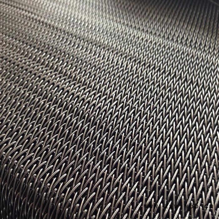 博创 人字形网带 定做人字形金属网带输送带 304耐高温流水线传送带图2