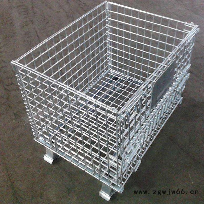 金帆 ** 折叠式仓储笼 储物仓库笼 金属网格周转箱 质量保证图2