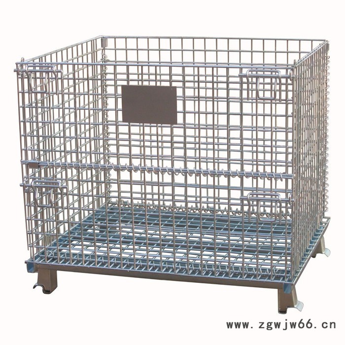金帆 ** 折叠式仓储笼 储物仓库笼 金属网格周转箱 质量保证