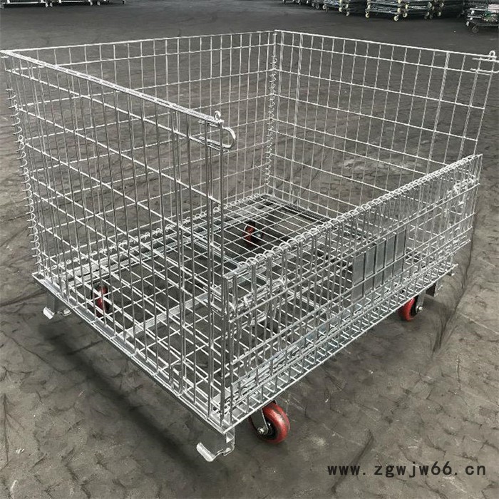仓储笼 金属网格笼 仓库仓储笼 可折叠移动仓储笼厂家图4