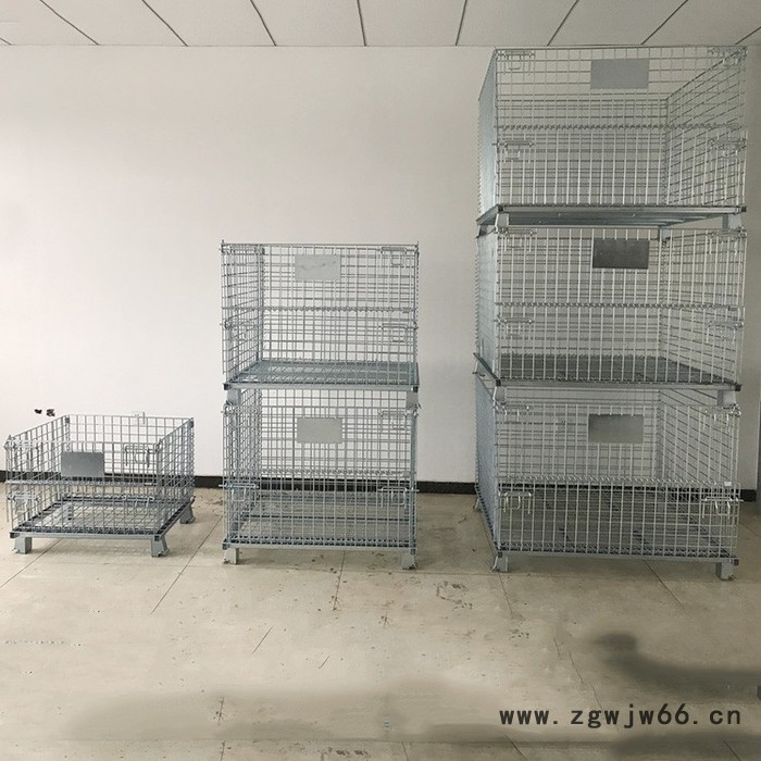 仓储笼 金属网格笼 仓库仓储笼 可折叠移动仓储笼厂家图3