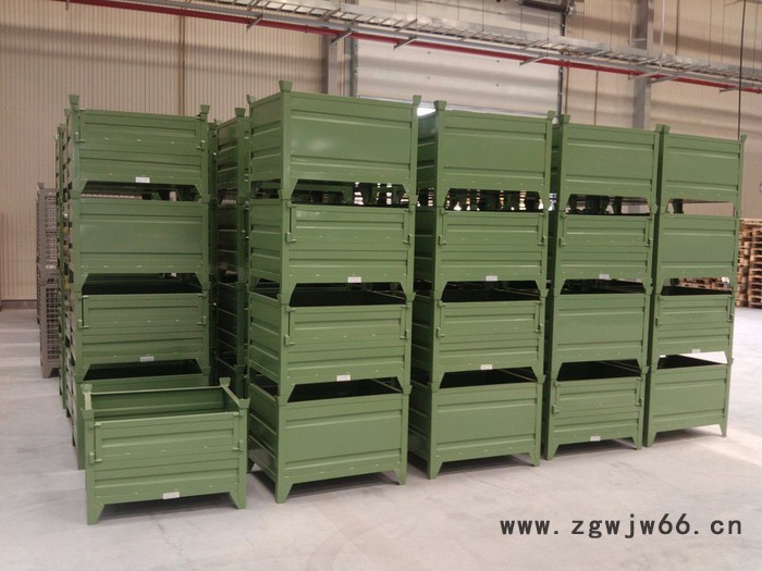 供应金属波纹板箱、金属网箱、网格箱、布袋车、烟草笼车、汽车零部件转运架、工位车、堆垛货架、商超两面车、工业筐、台车图3