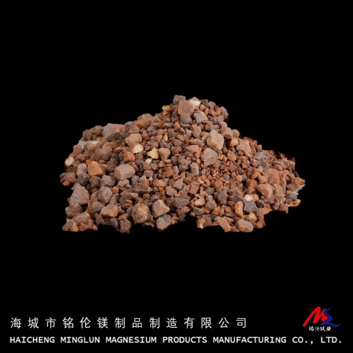 铭伦重烧镁砂92 重烧镁砂 耐火材料重烧镁砂 辽宁海城镁砂重烧镁砂 高温电气绝缘材料重烧镁砂 各粒度镁砂图2