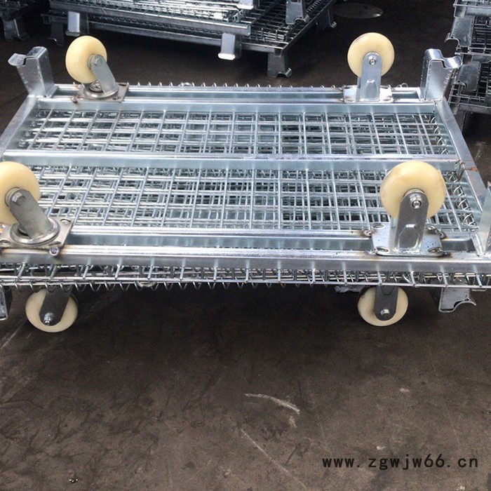 折叠式仓储笼 金属网笼 铁筐周转箱图5