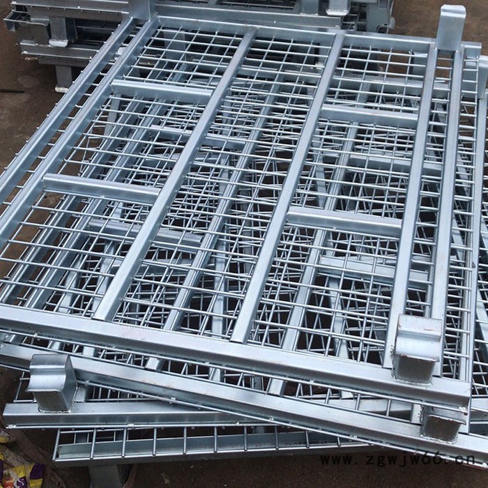 折叠式仓储笼 金属网笼 铁筐周转箱图3