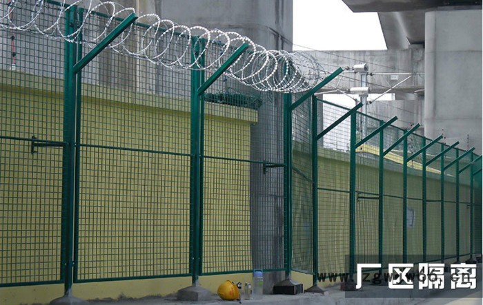 Kunxian/坤贤围墙钢丝网围栏 刺钢丝防盗金属网墙 防攀爬护栏网图2