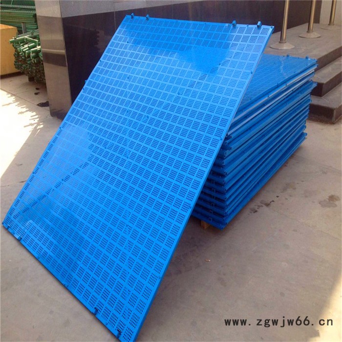 全钢爬架网 高层建筑工地安全防护蓝色圆孔金属网板 冲孔爬架网片峰尚安丝网图2