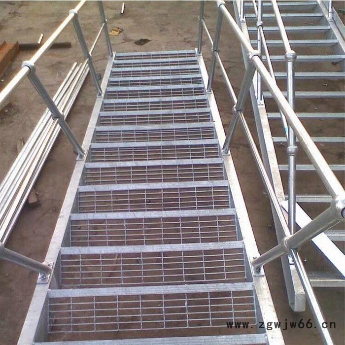 宁达钢格板钢格栅复合钢格栅源头厂家热镀锌楼梯踏步板 钢格网踏步 金属网格板踏步图7