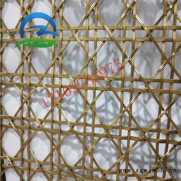 乾卓不锈钢网格金属网帘 不锈钢扁丝编织网格 铜丝网格不锈钢幕墙网屏风装饰筛网图4