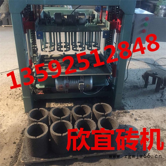 河南欣宜生产圆筒形水泥砖机 浇注料保温制砖机 耐火材料免烧砖机设备图3