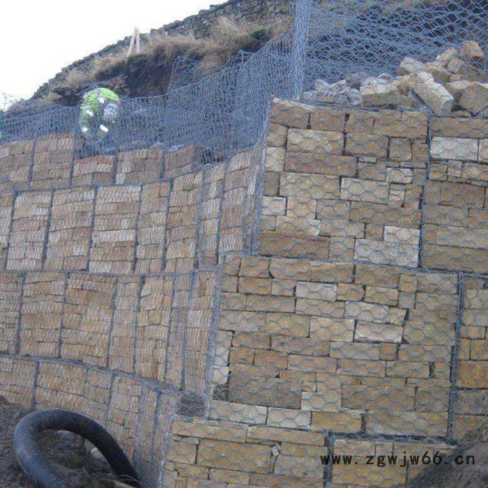 锌铝合金石笼网-恒仁金属网-防锈镀锌铁丝石笼网片 格宾防洪石笼网图4
